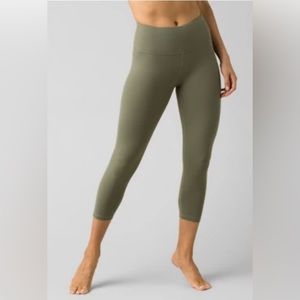 Prana Transform Capri Legging - army green (S) - Color Discontinued!
